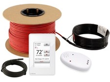 LuxHeat Cable Kit 240v 40-300sqft Electric Radiant Floor Heating System Tile 