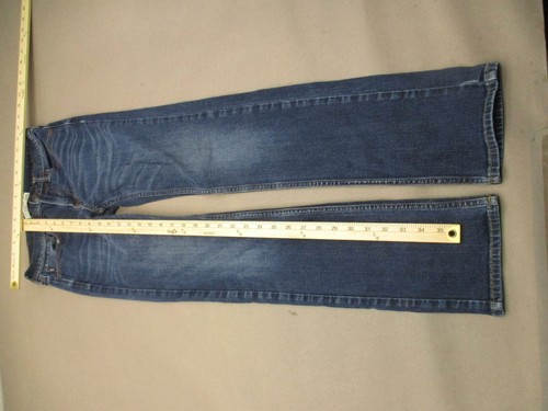 Abercrombie Size 15/16 Kids Unisex Blue Zip Fly Pockets Slim Straight Jeans 272 - Picture 2 of 9