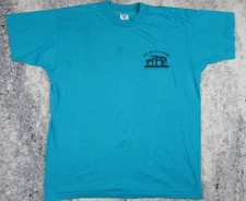 Vintage Save The Wild Horses T-Shirt Men's Extra Large Green Single Stitch