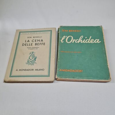 (Sem Benelli) La cinner delle beffe + L'orchidea 1938 Mondadori 2 Bde.