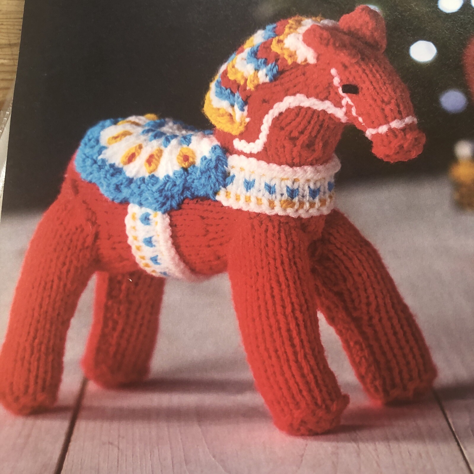 Toy Horse Knitting Pattern Festive Horse Knitting Pattern eBay