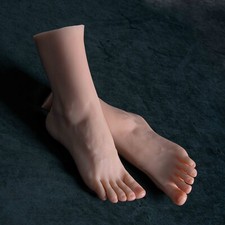 Top Quality Platinum Silicone Female Vein Feet Mannequin Perfect High Arch Feet