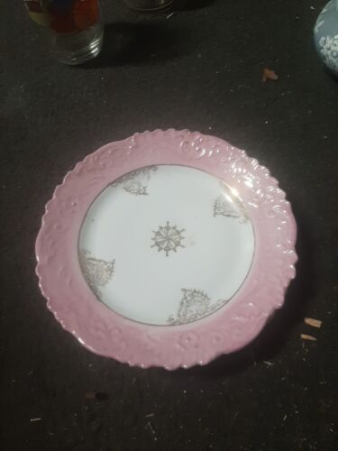 Pink Vintage Prussia Salad Plates - Picture 1 of 3