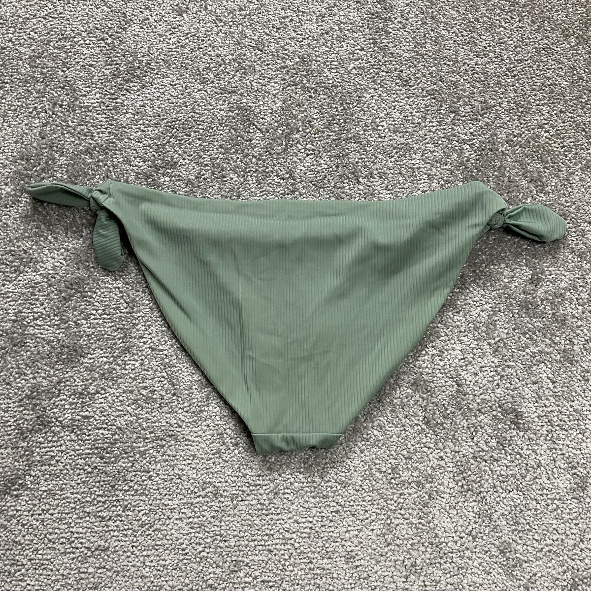 No Boundaries Bikini Bottom Womens Medium Pastel Green Side Tie
