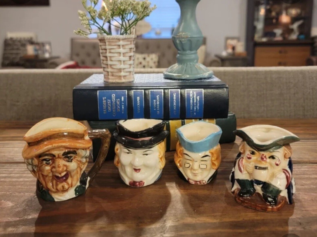 Set of 4 Vintage Toby Mugs eBay