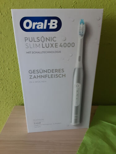 Oral-B Pulsonic Slim Luxe 4000 Schallzahnbürste - Platinum neu ovp Garantie - Bild 1 von 2