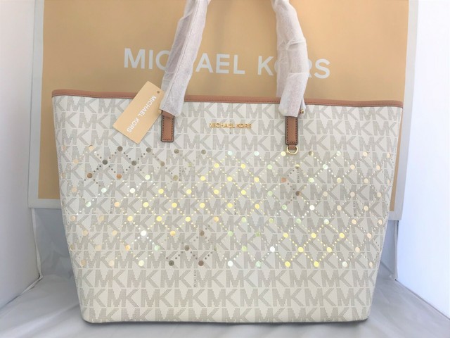 michael kors jet set travel large carryall tote