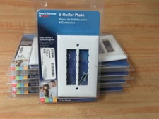 Pass & Seymour TPDC6-WV 6-Outlet Plate TPDC6WV (Pack of 9)