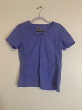 BHU Celi Blue Small Scrub Top Medical Uniform