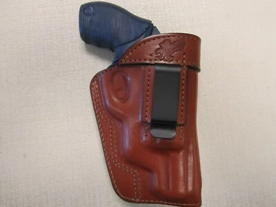 FITS Taurus 4510 POLY public defender,ambidextrous formed BROWN leather holster