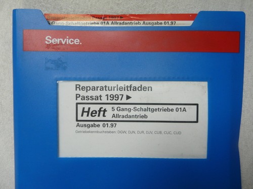 Reparaturleitfaden VW Passat, 5 Gang-Schaltgetriebe 01A, Allradantrieb, 1997