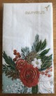 Papyrus Christmas Dinner Napkins Bath Guest Towels 24 Ct Pinecones Holly Floral