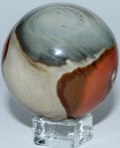 Esfera de jaspe policromado de Madagascar / 2,39" (60,70 mm) / 10,80 oz (306,17 gr) 3377 - Imagen 13 de 18