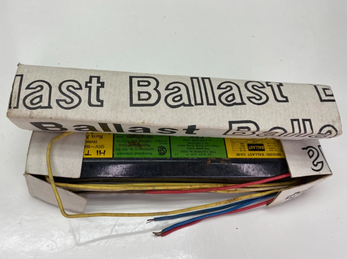 HI TECH 277V Ballast for 2 40W 430MA RS or 2 F40 4FT 34W Lamps
