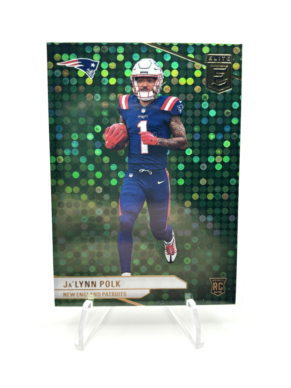 2024 Panini Donruss Elite - Rookies Green Disco #153 Ja'Lynn Polk (RC)