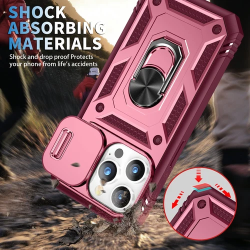 For iPhone 16 15 Pro Max 14 13 12 11 7 8 XS Rubber Case Slide Camera Lens Cover - Picture 63 of 101