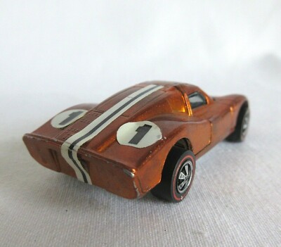 HOT WHEELS VTG 1:64 1968 REDLINE FORD MK IV SPECTRA ORANGE
