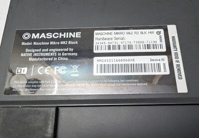 Native Instruments Maschine Mikro MK2 black [NO SOFTWARE] | eBay