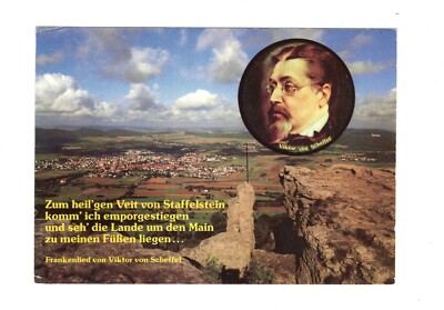 Postcard view from Staffelberg into the Main Valley/Viktor von Scheffel