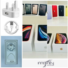 Empty iPhone Box -11 Pro Max, 11 Pro, 11, XS, XS Max, XR, W/Plug, Cable, SIM PIN