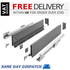 UltraSlim AXIS PRO Soft Close Anthracite Kitchen Drawer Box Sides Drawer Runners
