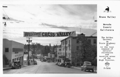 Grass Valley Nevada County California 1950s OLD PHOTO