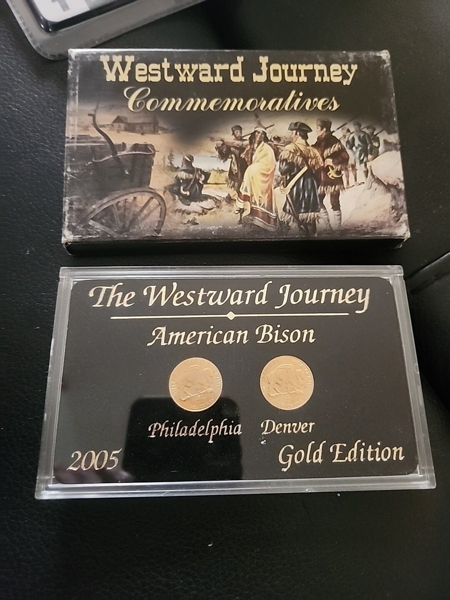 2005 P&D Westward Journey Nickel Set - American Bison Gold Edition