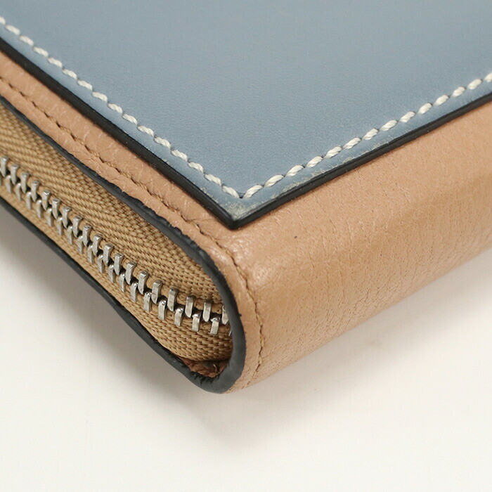 Used LOEWE Zip Around Wallet Long Brown Beige Rank Ab Us-2 Used LOEWE Zip Around Wallet Long Brown Beige Rank Ab Us-2