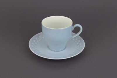Hutschenreuther Arzberg Bavaria Kaffeegedeck weiß/hellblau  2-teilig