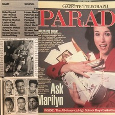 Kobe Bryant Parade Magazine 1996 High School Basketball Team Lamar Odom