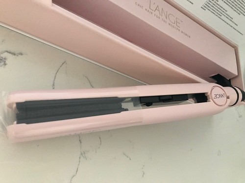 NEW IN BOX L'ANGE LANGE 1" HAIR STRAIGHTENER FLAT IRON~APLATIR~BLUSH~PINK NIB - Picture 5 of 12