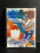 2022 DONRUSS CANTON KINGS Ladainian Tomlinson AUTO jersey ssp /10 HOF CHARGERS