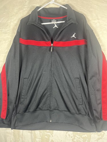 Jordan Brand Jumpman Dri-Fit Zip Up Black/Red Activewear Golf Outdoor Jacket XL - Picture 11 of 24