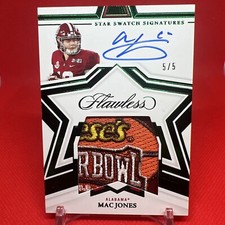 2022 Panini Flawless Collegiate - Star Swatch Signatures Emerald #SS-MAC Mac...