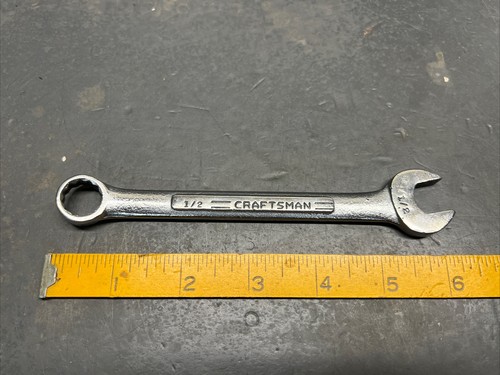 Vintage Craftsman =V= Era 1/2” 12 Point Combination Wrench! Decent Shape! - Bild 1 von 8