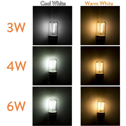 Dimmable Cob Led Bulbs E14 Corn Bulb Ac220v Dc12v Cool White Warm Clear/shell 3w - Picture 5 of 9