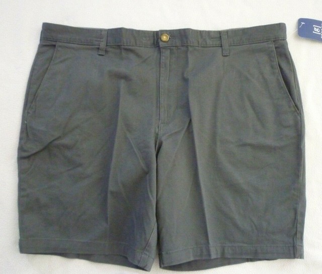 New Mens size 46 Gray Stretch Flat Front Shorts Above Knee 9