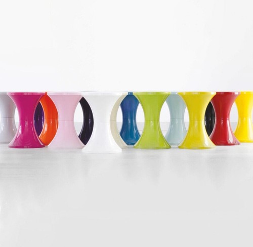 Tam Tam tulip stool plastic era space age atomic Made in France TamTam vintage - Picture 13 of 55