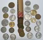 Assorted Lot Vtg Mixed Us & Older World Coins Wheat Cent Roll Starter Collection