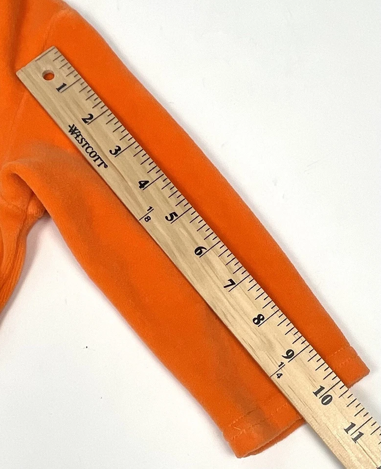 CRE8IONS Creations Infantil 18MOS Naranja Terciopelo Una Pieza TRAJE DE CALABAZA Y SOMBRERO USADO EN EXCELENTE ESTADO Foto 4 de 4