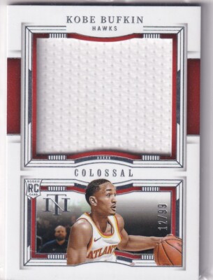 2023-24 Panini National Treasures NBA No. CR-BUF Kobe Bufkin Rookie Patch 12/99