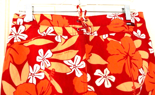 Tommy Jeans Hawaii Caprihose tropischer Blumendruck mit süßen Krawatten hinten - 9 ANSEHEN! - Bild 12 von 15