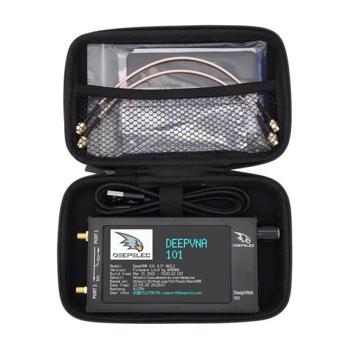 Miernik SWR HF VHF UHF Analizator anteny 2022 IPS LCD + metalowa obudowa NanoVNA VNA - Zdjęcie 2 z 12