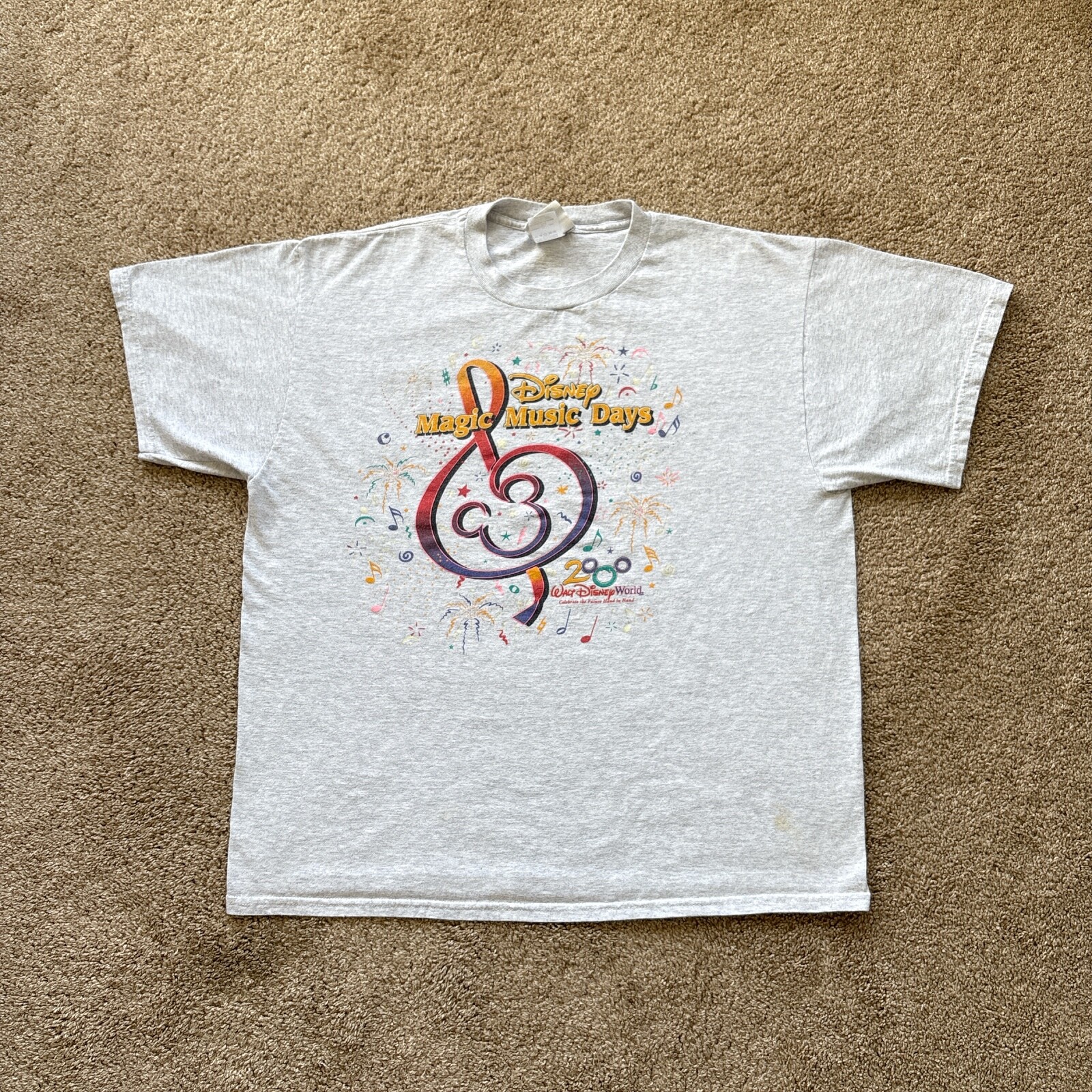 Vintage 2000 Walt Disney World Magic Music Days T Shirt XL