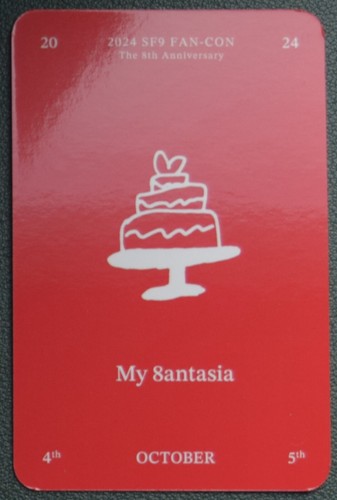 SF9 My 8antasia Fan-Con 8th Anniversary 2024 Member Photocards Official POB - Picture 65 of 79