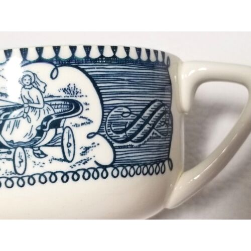 Courier and Ives Jeanette Royal China Dish Set Cup Plate Cereal Bowl Vintage - Picture 3 of 9