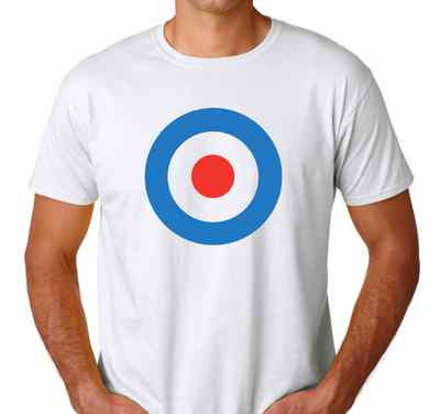 Mod Target Circle MOD Target Circle, Mod Music Symbol WHITE T-Shirt | eBay