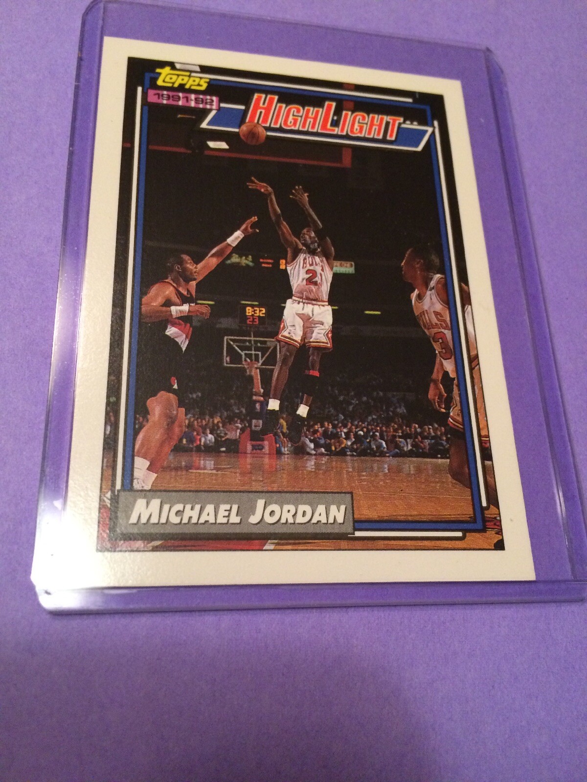 1992 Topps Highlight Michael Jordan No 3