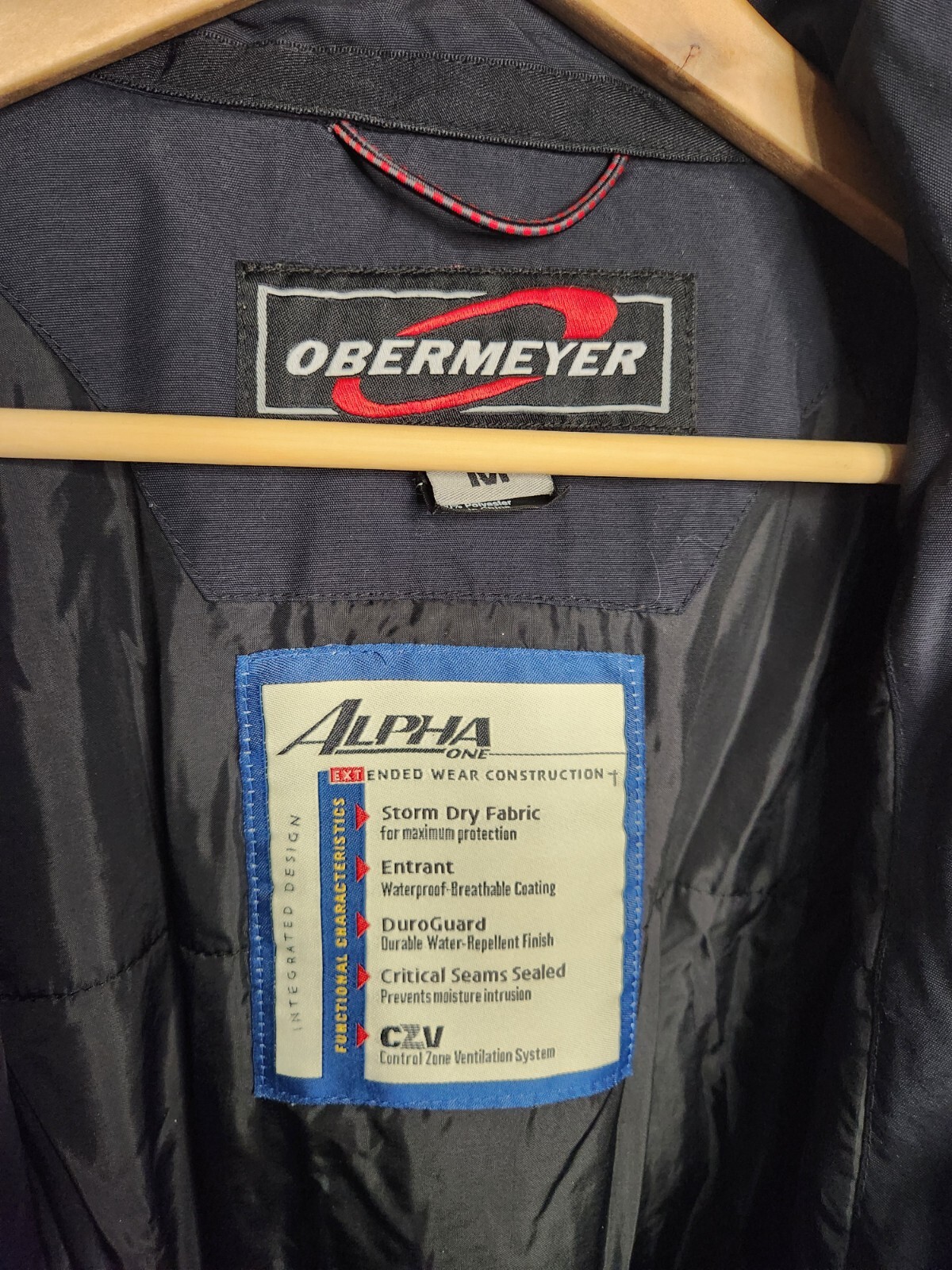 Obermeyer Alpha One Zip & Button Snap Closure Blu… - image 8