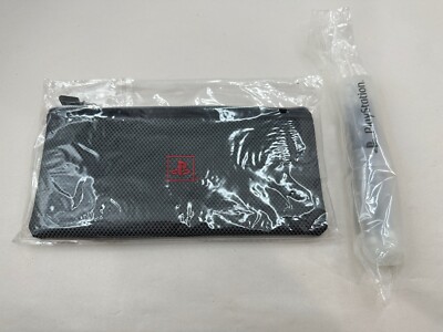 NOS PlayStation 3 Promo Zippered Pencil Case/Pouch w/PS Pen Pencil Ruler Set